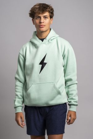 BOLT Hoodie - Mint Green/Black Bolt