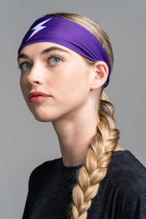 Performance Wide Headband - Purple