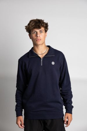 BOLT Crest Quarter-Zip - NAVY