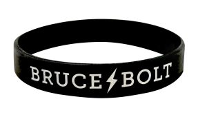 BRUCE BOLT Silicone Stretch Bracelet - Black