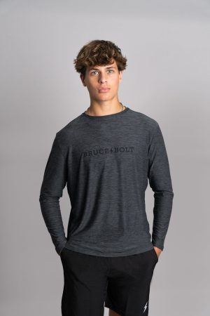 SuperSoft BRUCE BOLT Long Sleeve Shirt - Charcoal