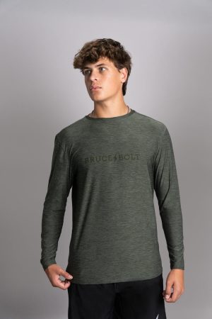 SuperSoft BRUCE BOLT Long Sleeve Shirt - Olive Green