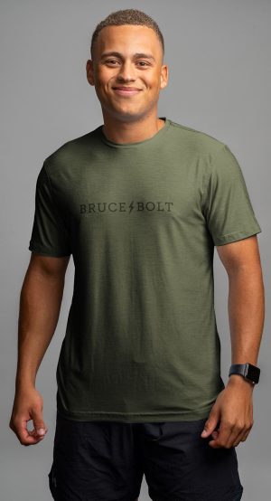 SuperSoft BRUCE BOLT Short Sleeve Shirt - Olive Green