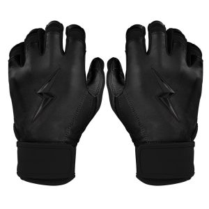 Bear Series Short Cuff Batting Gloves - Blackout