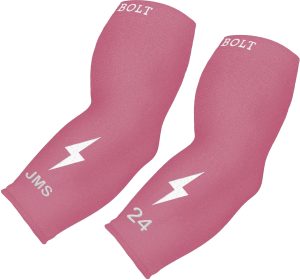 Personalized BRUCE BOLT Graduated Compression Premium 3/4 Arm Sleeve -  DUSTY PINK