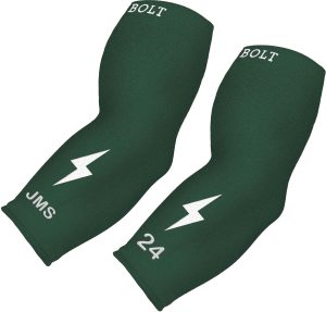 Personalized BRUCE BOLT Graduated Compression Premium 3/4 Arm Sleeve - GREEN