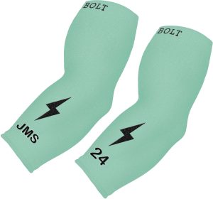 Personalized BRUCE BOLT Graduated Compression Premium 3/4 Arm Sleeve - MINT