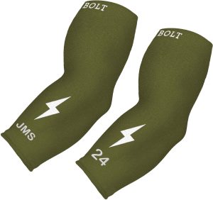 Personalized BRUCE BOLT Graduated Compression Premium 3/4 Arm Sleeve - OLIVE