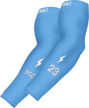 Personalized Graduated Compression Premium Arm Sleeve - Baby Blue