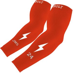 Personalized Graduated Compression Premium Arm Sleeve - Caliente Red