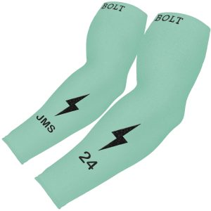 Personalized Graduated Compression Premium Arm Sleeve - Mint Green
