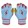 PREMIUM PRO BADER Series Short Cuff Batting Gloves - BABY BLUE