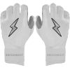 PREMIUM PRO CHROME Series Long Cuff Batting Gloves - WHITE
