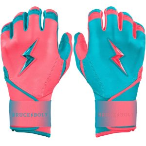 PREMIUM PRO CLARK Series Long Cuff Batting Gloves - PINK/TEAL
