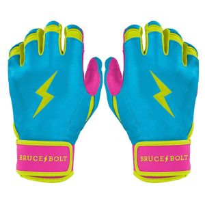 Bear Series Short Cuff Batting Gloves - Caribbean Blue