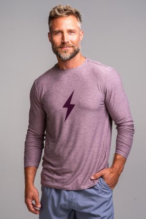 SuperSoft BOLT Long Sleeve Shirt - Cranberry