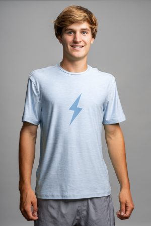SuperSoft BOLT Short Sleeve Shirt - Baby Blue