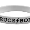 BRUCE BOLT Silicone Stretch Bracelet - White