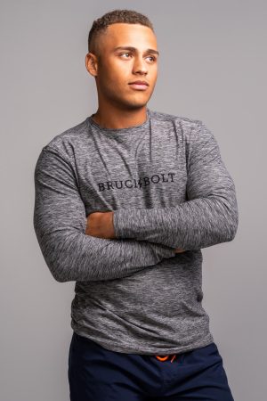 SuperSoft BRUCE BOLT Long Sleeve Shirt - Grey