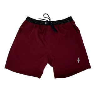 Performance 5 Short w/ Liner - Maroon