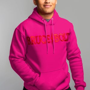BRUCE BOLT Hoodie - Pink/Red