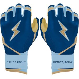 BURGER Series Long Cuff Batting Gloves - BURGER NAVY
