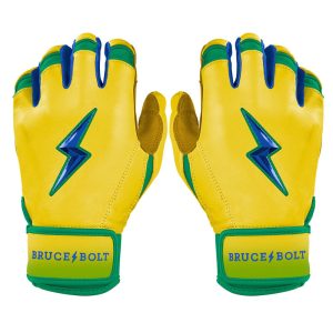 Limited Edition Coach RAC Short Cuff Batting Gloves - RAC Yellow