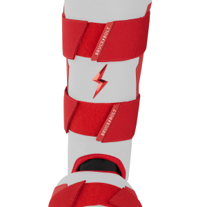 BRUCE BOLT Chrome Series Leg Guard - RED