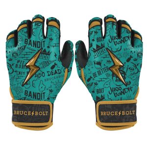 Limited Edition King of JUCO Short Cuff Batting Gloves - Mint/Black