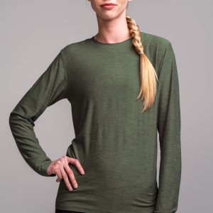 Women's SuperSoft Long Sleeve Shirt - Olive Green